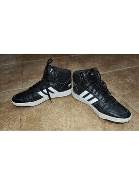 Adidas Men's  Sz 9 Basketball Hoops 2.0 Mid Classic Sports Shoes Trainers GW0402